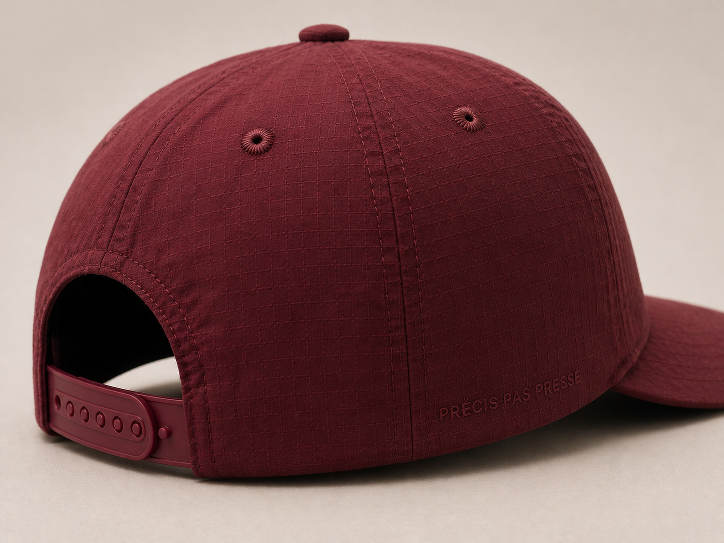 Casquette signature rouge bordeaux