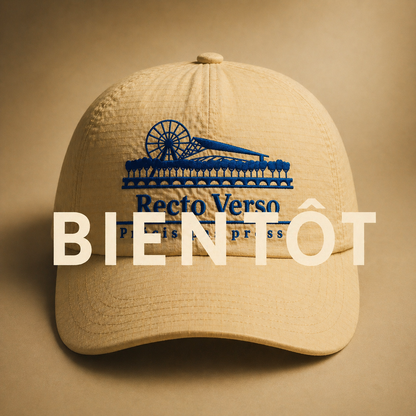 Casquette signature blanc cassé