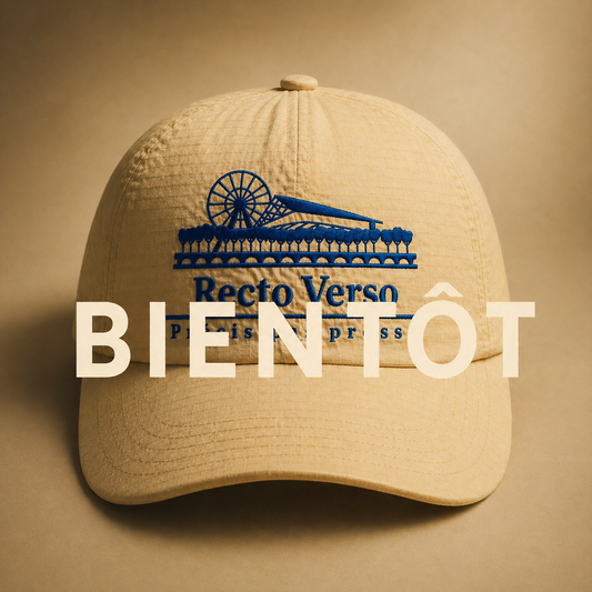 Casquette signature blanc cassé