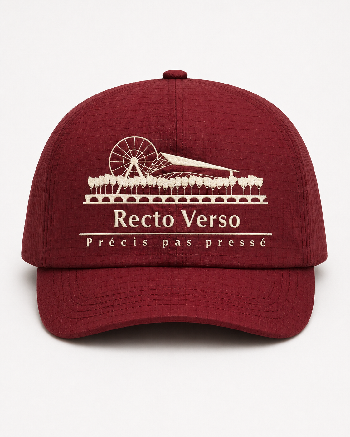 Casquette signature rouge bordeaux