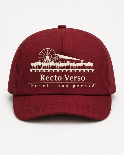 Casquette signature rouge bordeaux