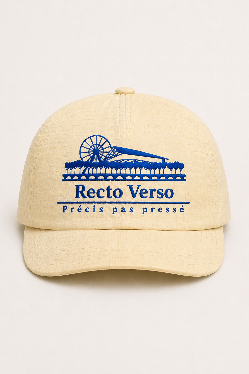 Casquette signature blanc cassé