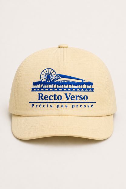 Casquette signature blanc cassé
