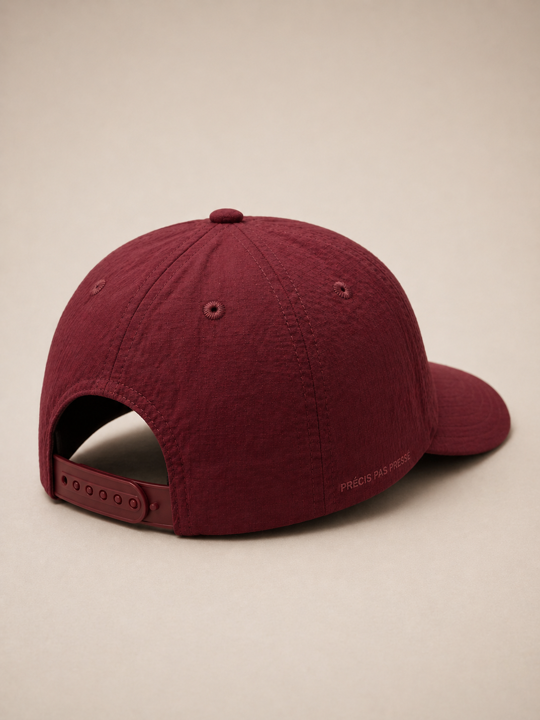Casquette signature rouge bordeaux