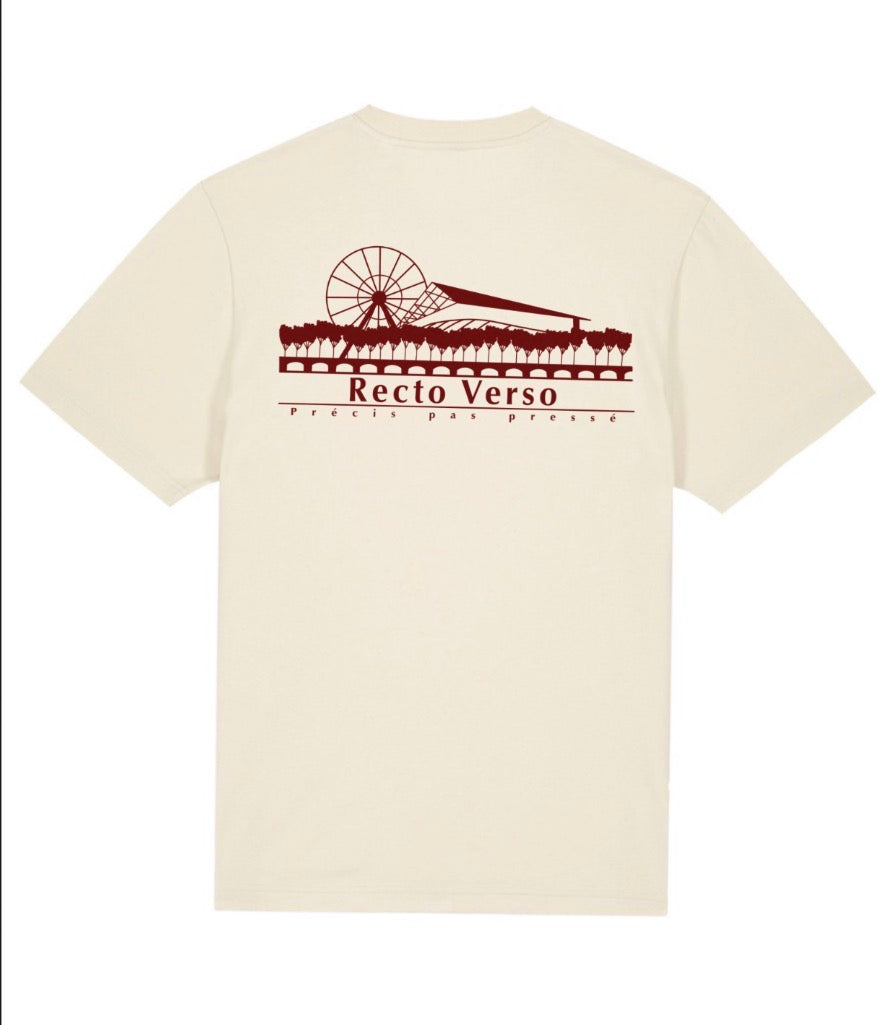 T-shirt manche courte rouge bordeaux