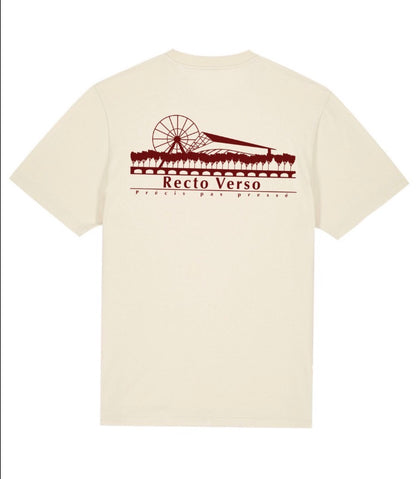 T-shirt manche courte rouge bordeaux